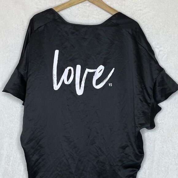 Victoria's Secret VS LOVE Robe Black - Picture 8 of 10